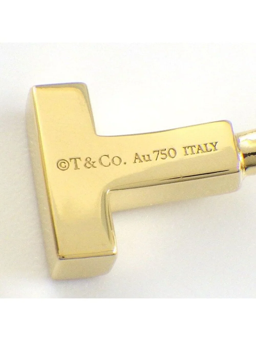 Tiffany & Co Bangle T Wire 18k Yellow Gold Bracelet
